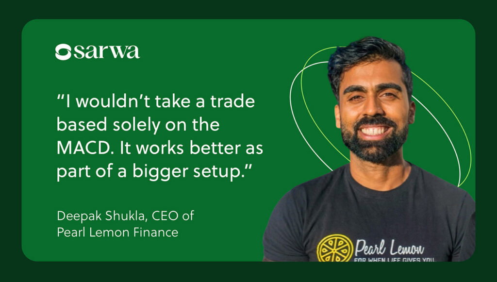MACD indicator deepak shukla pearl lemon finace