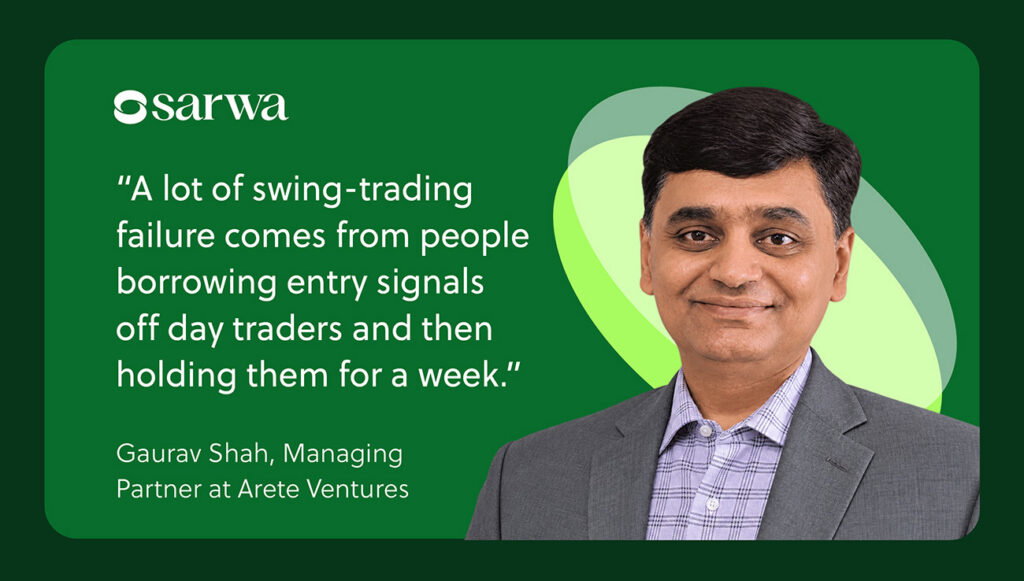 Gaurav Shah, a stock and options trader and managing partner at Arete Ventures